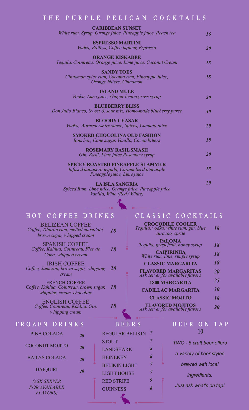 Menu Page 5